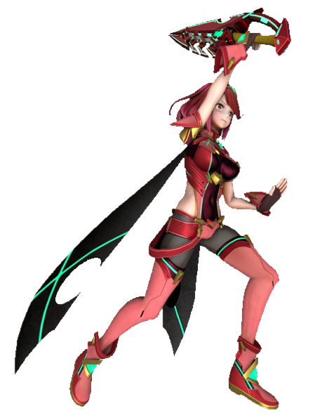 Pyra Weapon Form Pyra raising her sword by TransparentJiggly64 on DeviantArt