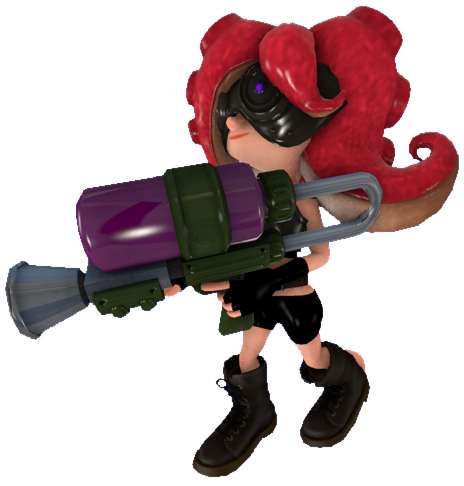 Enemy Octoling (S1) standing with an Octo Shot by TransparentJiggly64 ...