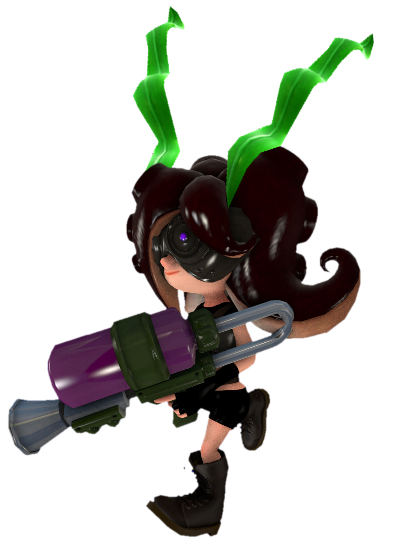 Elite Octoling (S1) walking with an Octo Shot by TransparentJiggly64 on ...