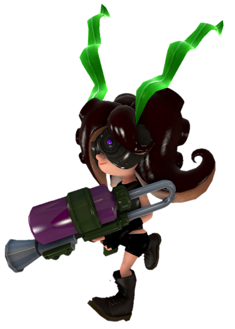 Elite Octoling (S1) walking with an Octo Shot by TransparentJiggly64 on ...