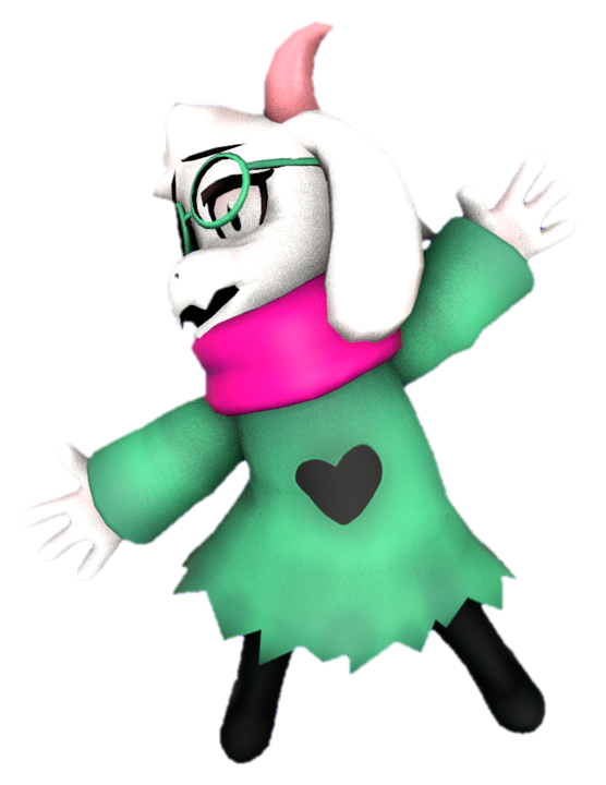 Ralsei against the screen by TransparentJiggly64 on DeviantArt