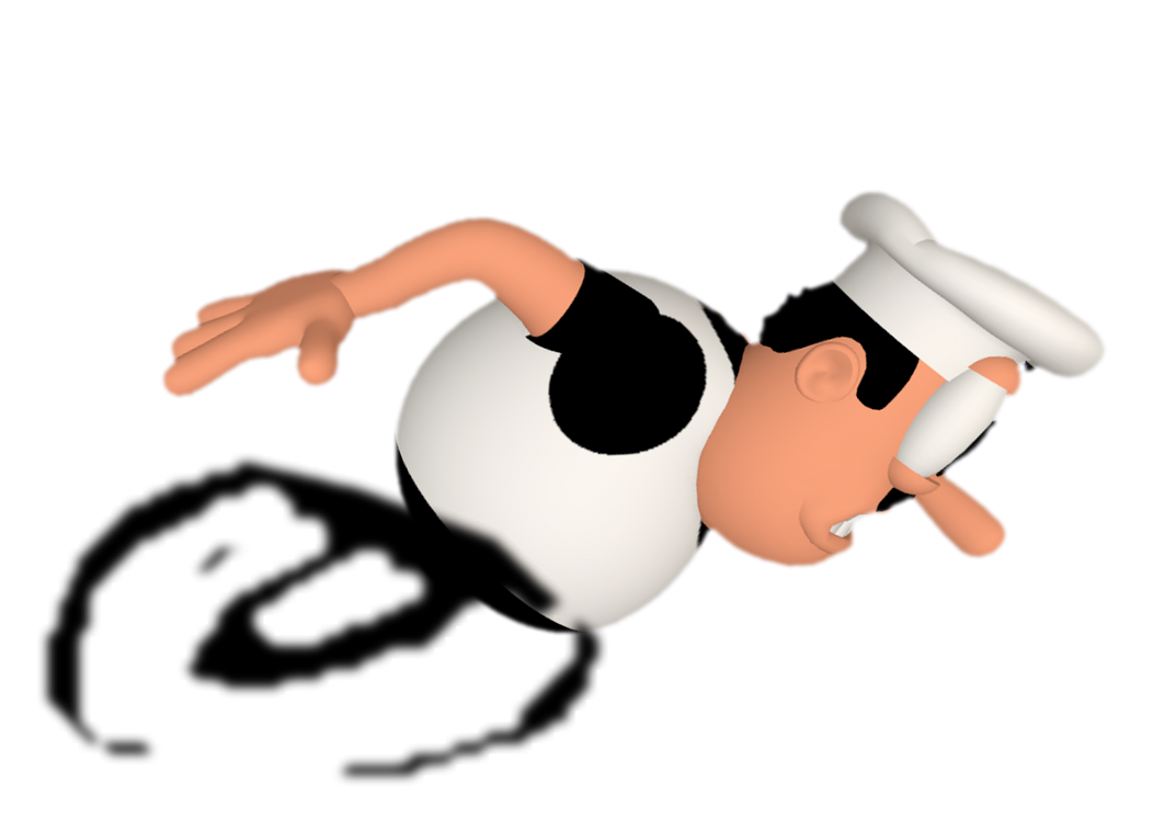 Peppino running by TransparentJiggly64 on DeviantArt