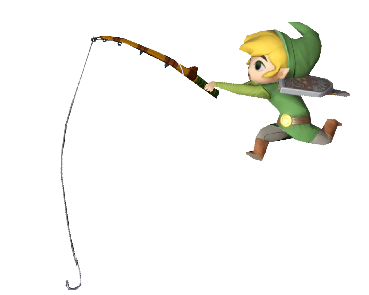 Toon Link using a fishing rod 2 by TransparentJiggly64 on DeviantArt