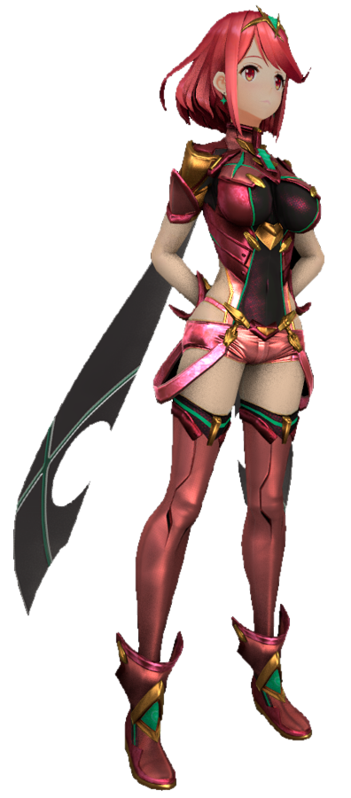 Pyra R64 Pyra (Uncensored) standing by TransparentJiggly64 on DeviantArt