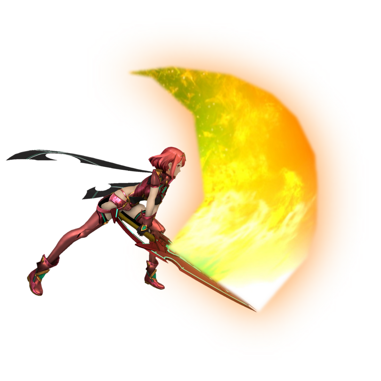 Pyra (Uncensored) slashing downwards by TransparentJiggly64 on DeviantArt