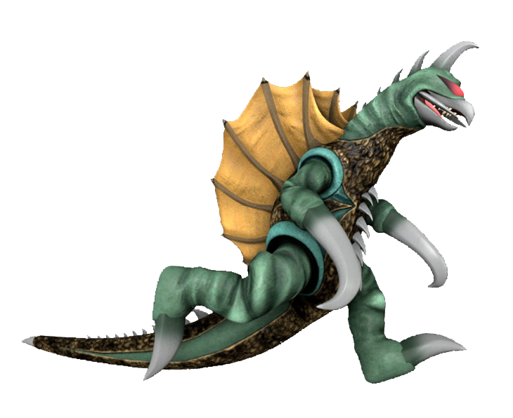 Gigan walking by TransparentJiggly64 on DeviantArt