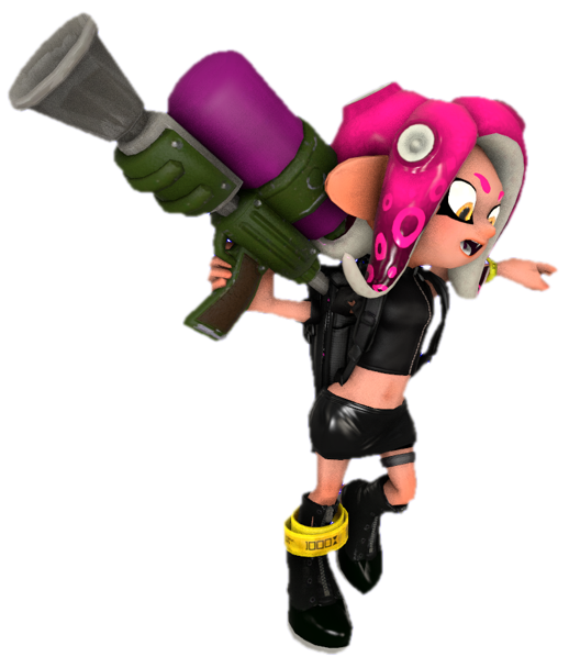 Female Agent 8 in the air by TransparentJiggly64 on DeviantArt