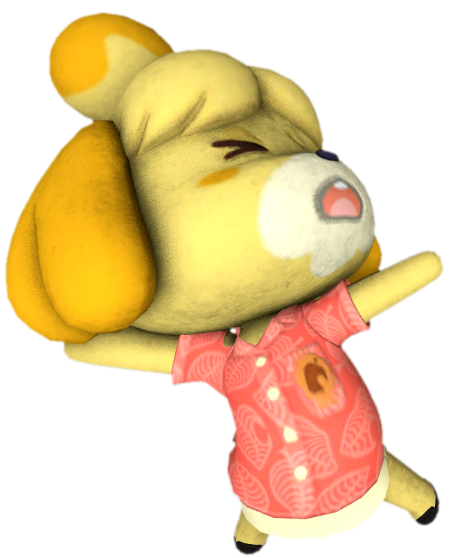 Isabelle (New Horizons) against the screen by TransparentJiggly64 on ...