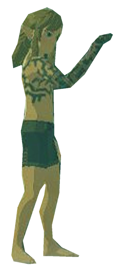 Boxer Link looking at his hand by TransparentJiggly64 on DeviantArt