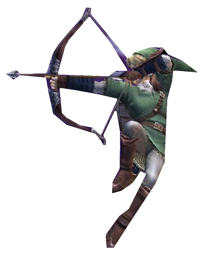 TP Link aming his bow in the air by TransparentJiggly64 on DeviantArt