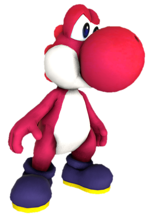 Red Yoshi is angry by TransparentJiggly64 on DeviantArt