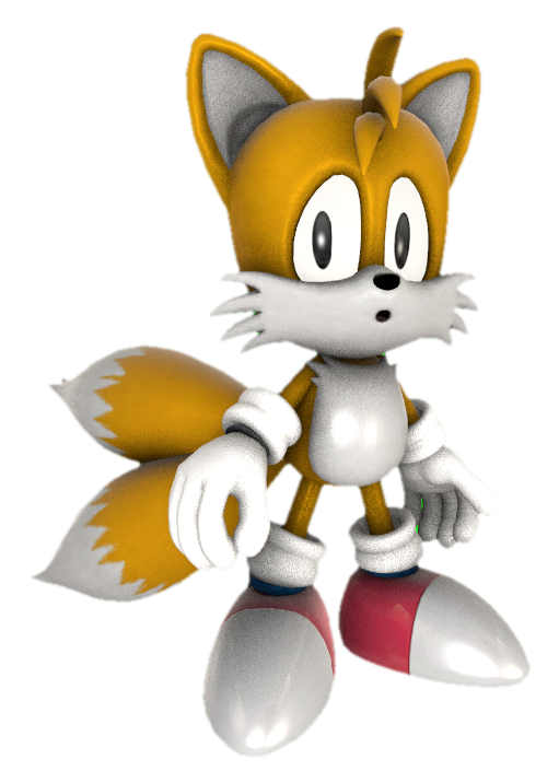 Classic Tails looking at the screen by TransparentJiggly64 on DeviantArt