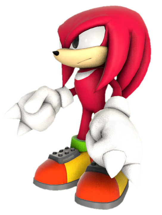 Classic Knuckles Standing by TransparentJiggly64 on DeviantArt