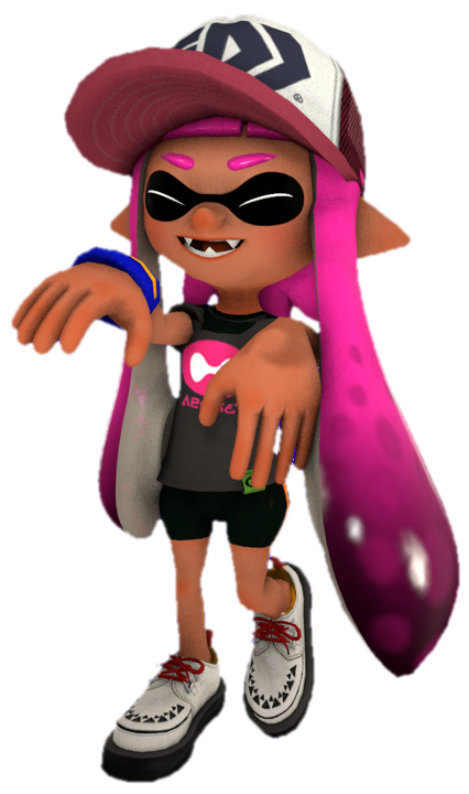 Pink Inkling Sitting S1 pink inkling girl staying fresh by TransparentJiggly64 on DeviantArt