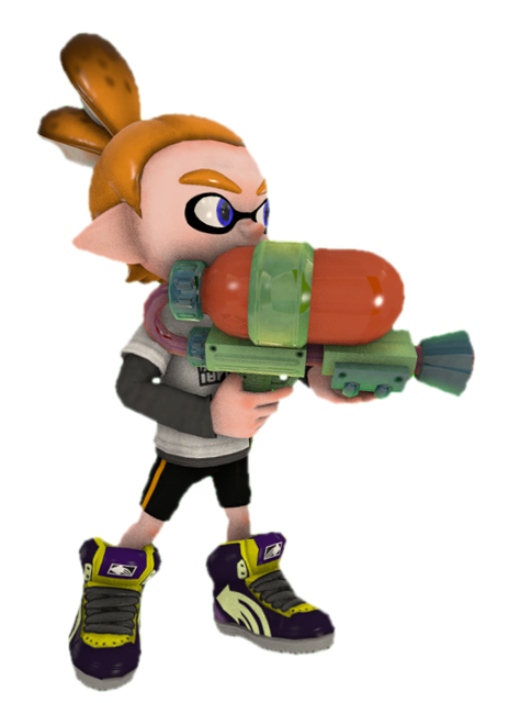 S1 Orange Inkling Boy with a Splattershot by TransparentJiggly64 on ...