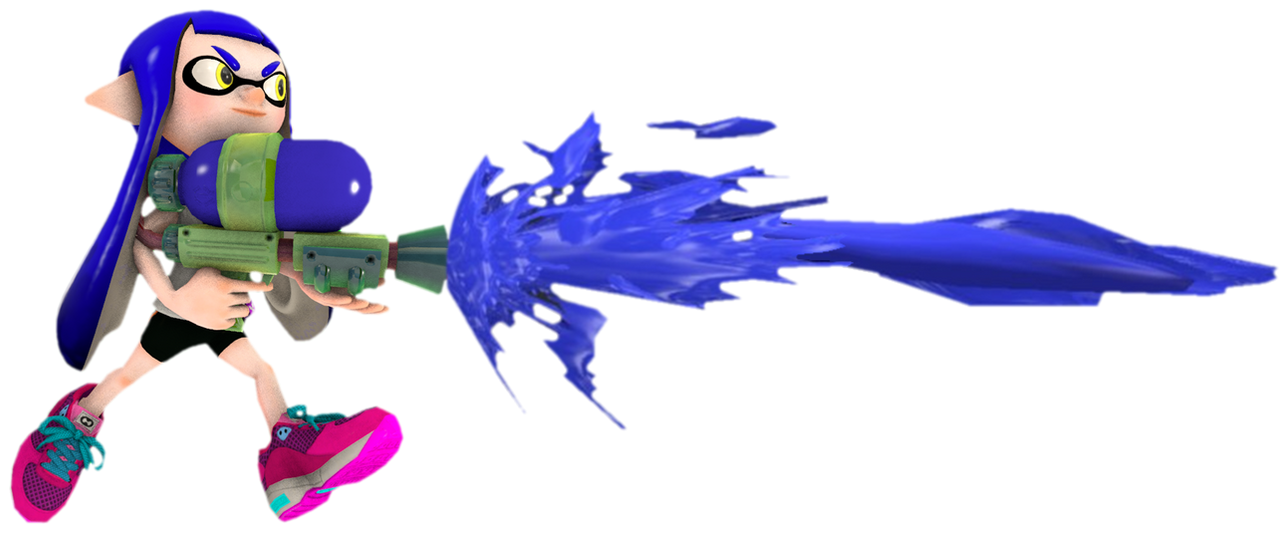 S1 Blue Inkling Girl walking and firing by TransparentJiggly64 on ...