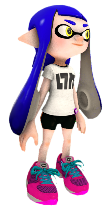 Blue Inling S1 Blue Inkling Girl standing by TransparentJiggly64 on DeviantArt