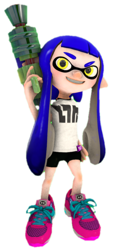 S1 Blue Inkling Girl posing by TransparentJiggly64 on DeviantArt