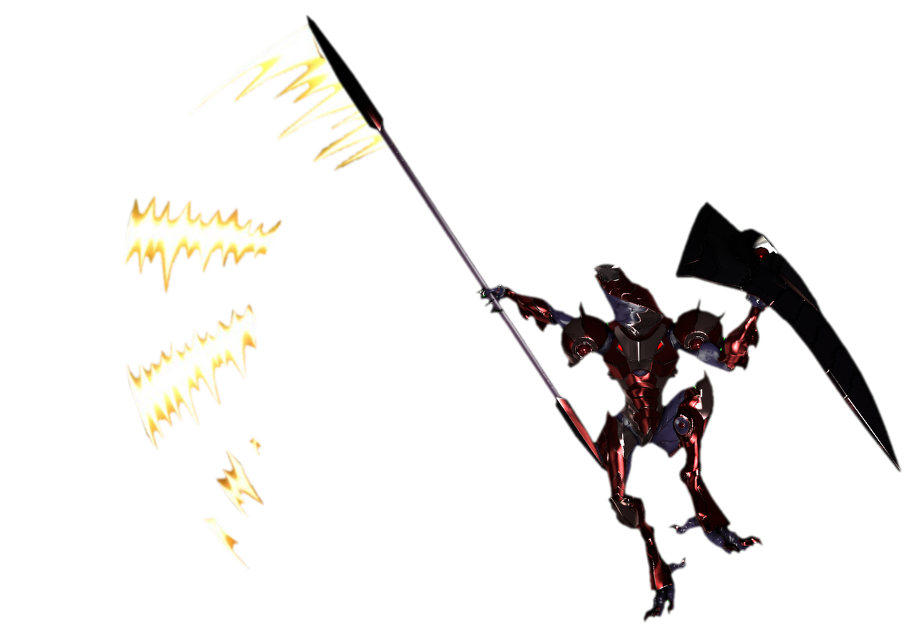 Red Chozo Warrior slashing upwards in the air by TransparentJiggly64 on ...