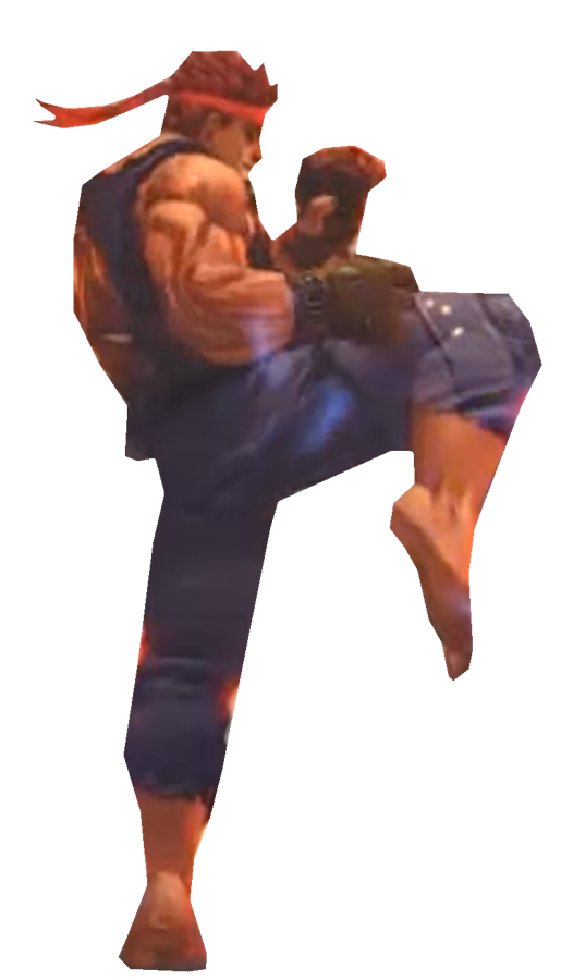 Hurt Ryu Evil Ryu striking with his knee by TransparentJiggly64 on DeviantArt