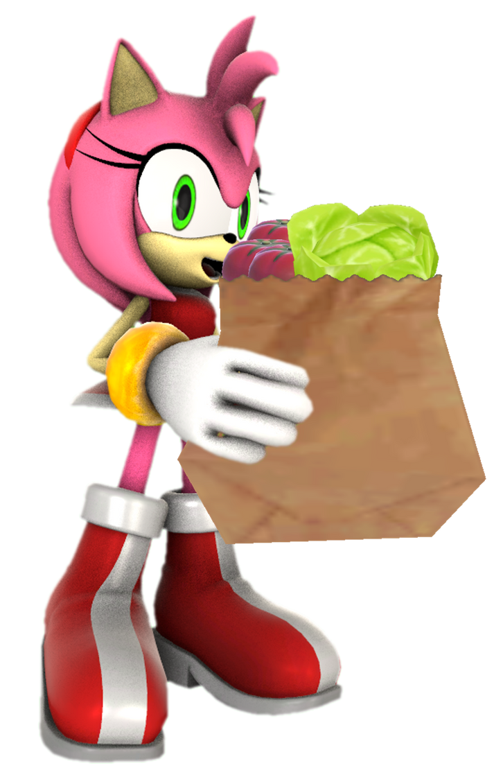 Amy Rose With Groceries By TransparentJiggly64 On DeviantArt amy-rose-with-groceries-by-transparentjiggly64-on-deviantart