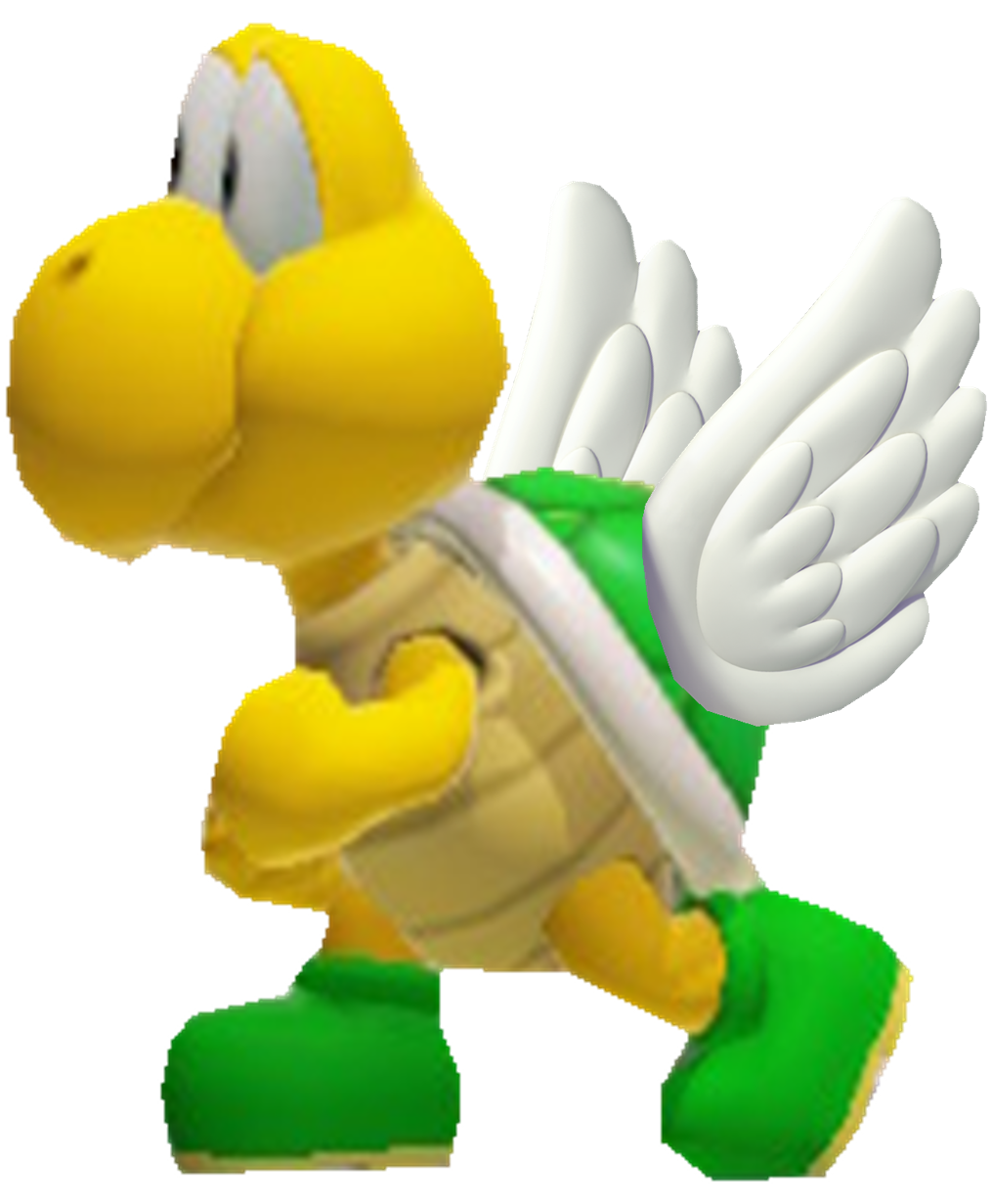 Green Koopa Troopa with wings by TransparentJiggly64 on DeviantArt