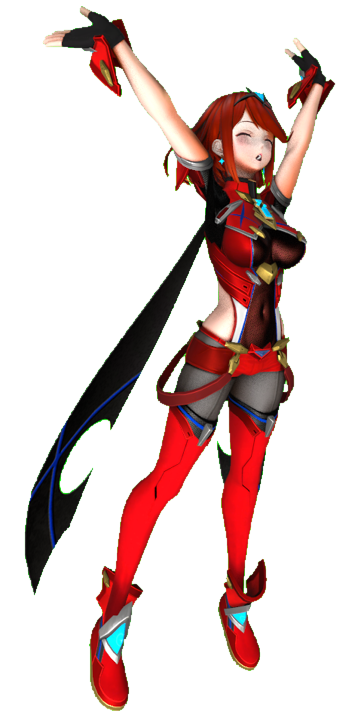 Pyra R64 Pyra (C7) jumping by TransparentJiggly64 on DeviantArt