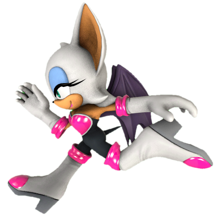 Rouge The Bat running by TransparentJiggly64 on DeviantArt