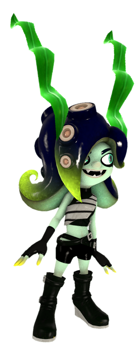 Elite Sanitized Octoling smiling by TransparentJiggly64 on DeviantArt