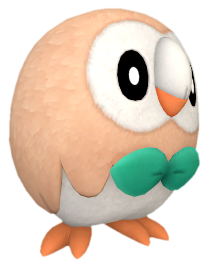 Rowlet standing by TransparentJiggly64 on DeviantArt