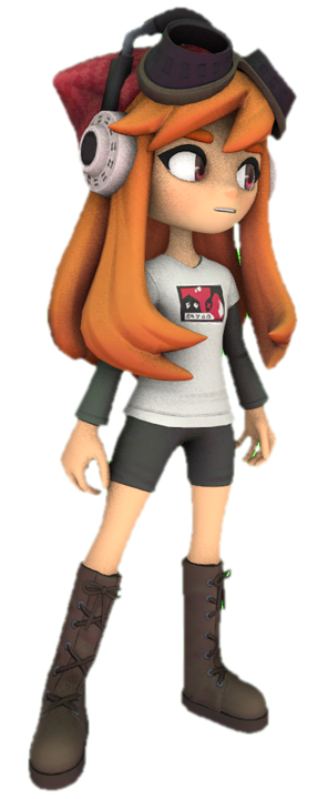 Human Meggy standing by TransparentJiggly64 on DeviantArt