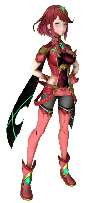 Pyra R64 Pyra (Uncensored) with her hands behind her by TransparentJiggly64 on ...