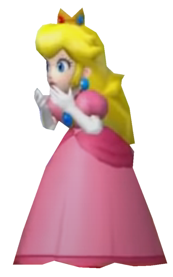 Princess Peach is surprised by TransparentJiggly64 on DeviantArt
