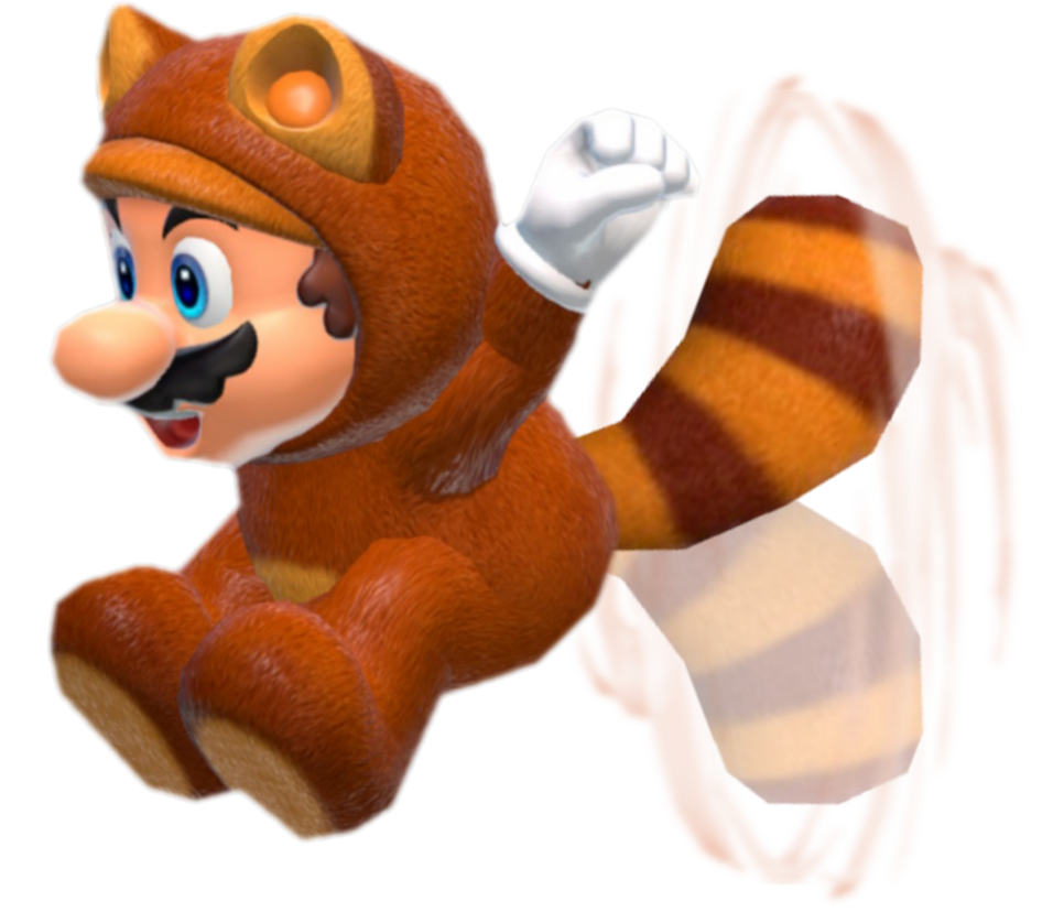 Tanooki Mario spinning his tail like a helicopter by ...