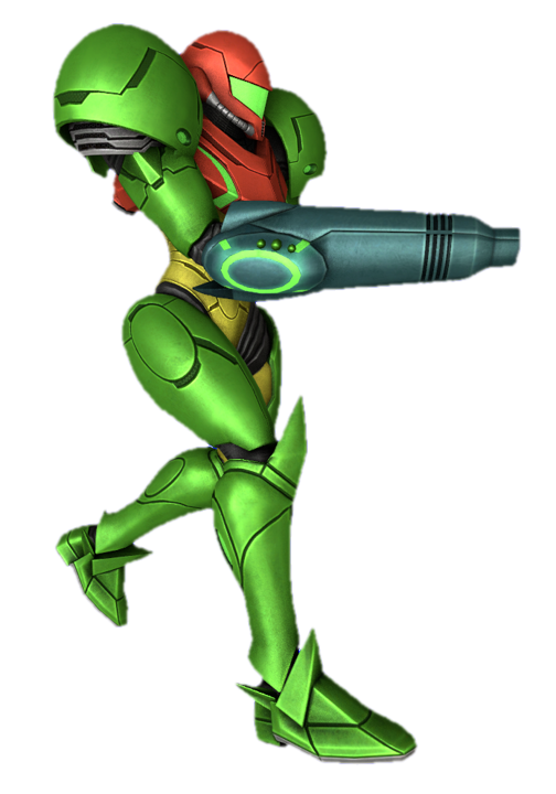 Mass Produced Samus walking and aiming by TransparentJiggly64 on DeviantArt