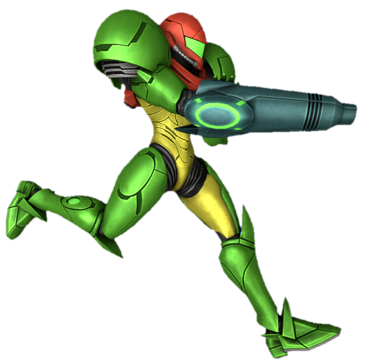 Mass Produced Samus running and aiming by TransparentJiggly64 on DeviantArt