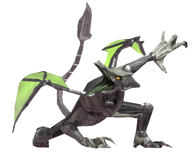 Mecha Ridley landing and looking up by TransparentJiggly64 on DeviantArt