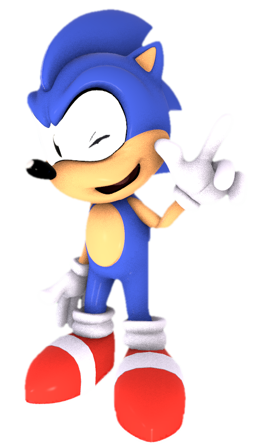 AoStH Sonic waging his finger by TransparentJiggly64 on DeviantArt
