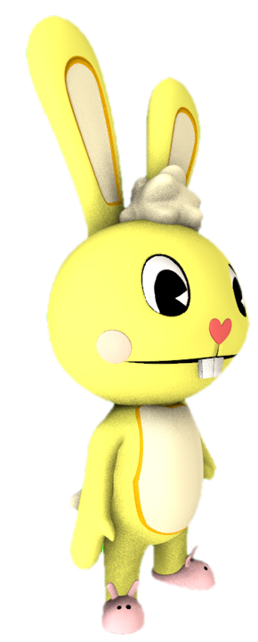 Cuddles (HTF) standing by TransparentJiggly64 on DeviantArt