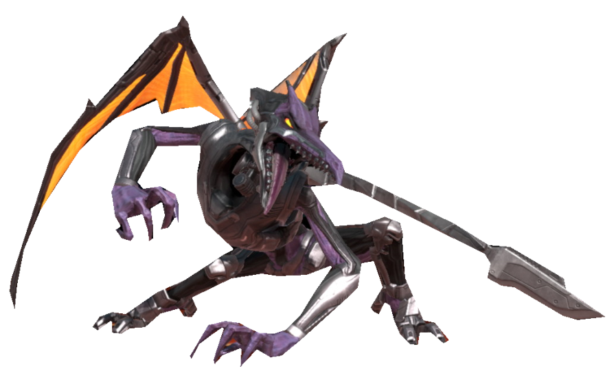 Meta Ridley striking with his tail by TransparentJiggly64 on DeviantArt