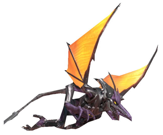 Meta Ridley flapping his wings by TransparentJiggly64 on DeviantArt