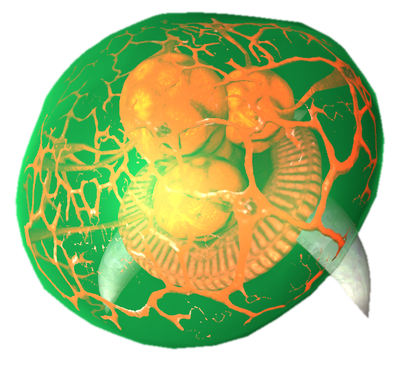 Metroid Lava Metroid Larva lunging away by TransparentJiggly64 on DeviantArt