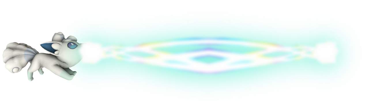 Alolan Vulpix using Aurora Beam by TransparentJiggly64 on DeviantArt