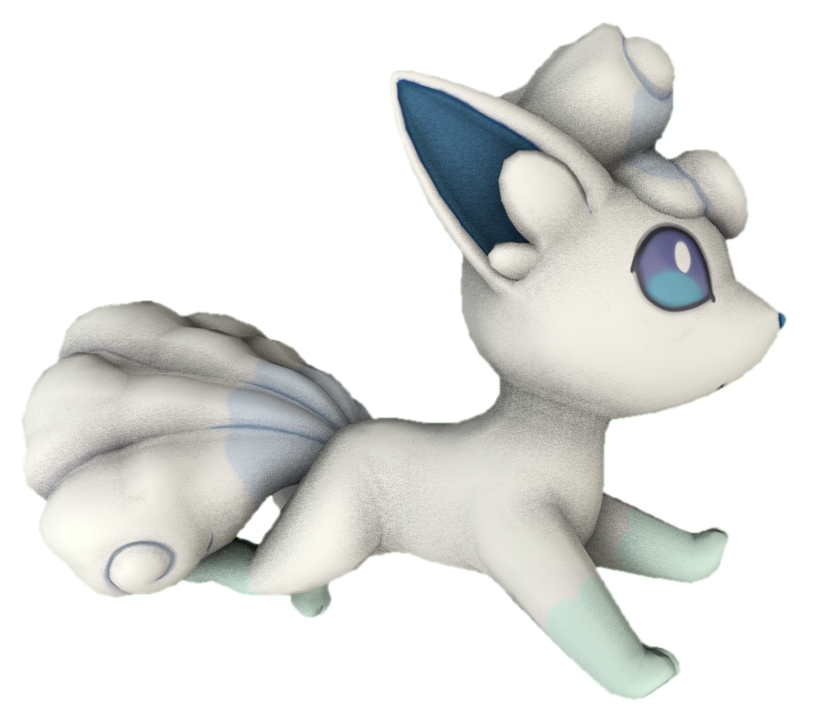 Alolan Vulpix running by TransparentJiggly64 on DeviantArt