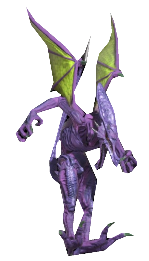 Retro Ridley stomping by TransparentJiggly64 on DeviantArt