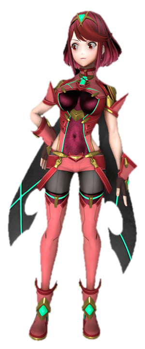 Pyra R64 Pyra with a hand on her hip by TransparentJiggly64 on DeviantArt