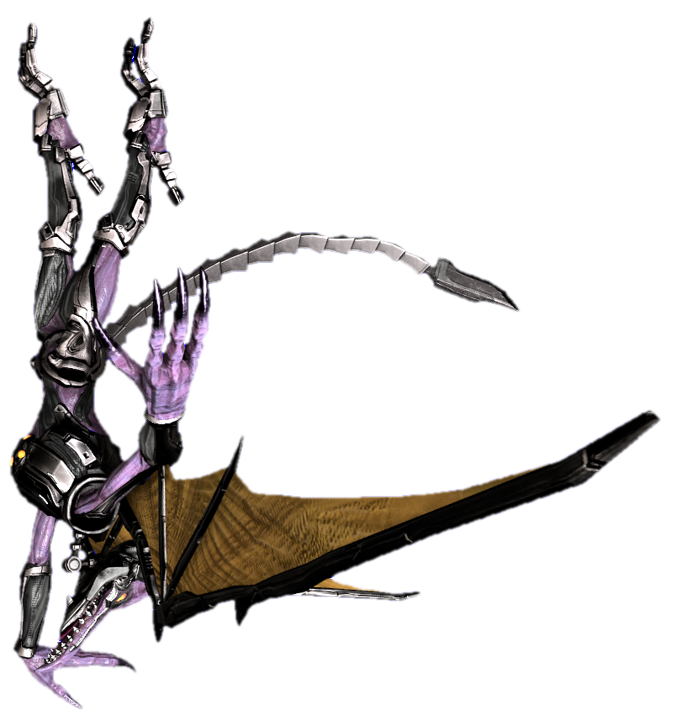 Meta Ridley handstanding by TransparentJiggly64 on DeviantArt