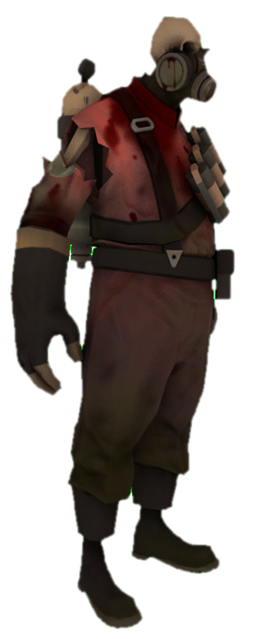Zombie Pyro standing by TransparentJiggly64 on DeviantArt