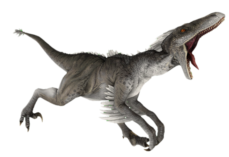 Raptor (ARK) walking and roaring by TransparentJiggly64 on DeviantArt