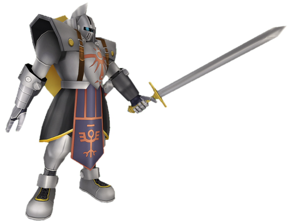 Knightmon pointing with his sword by TransparentJiggly64 on DeviantArt